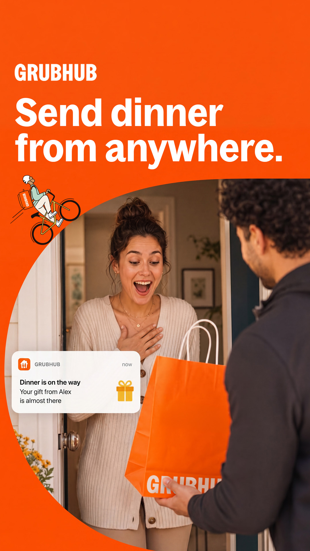 Send dinner from anywhere.