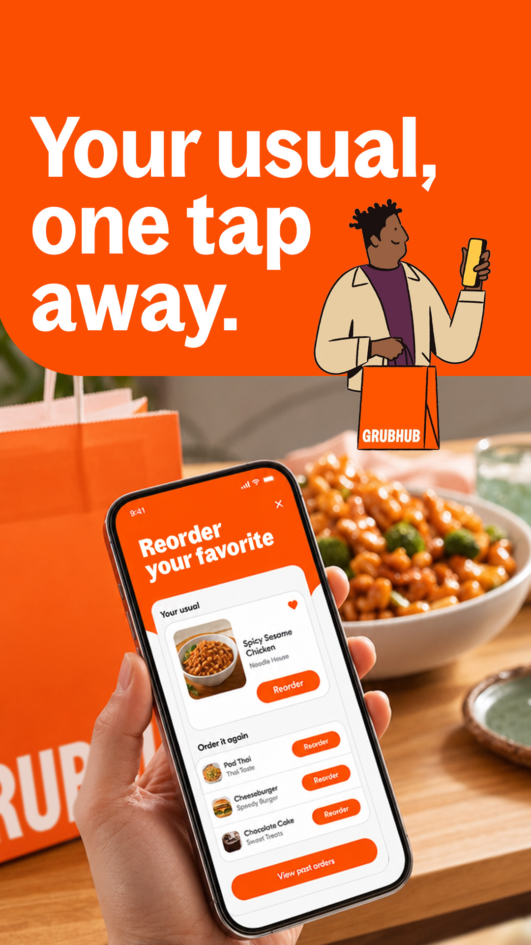Your usual, one tap away.